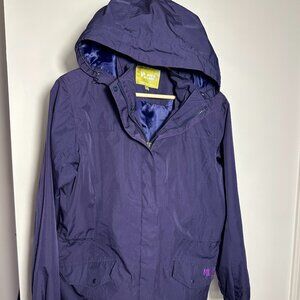North Land Jacket Women’s Size 100 Purple Hooded Windbreaker Lightweight Outdoor